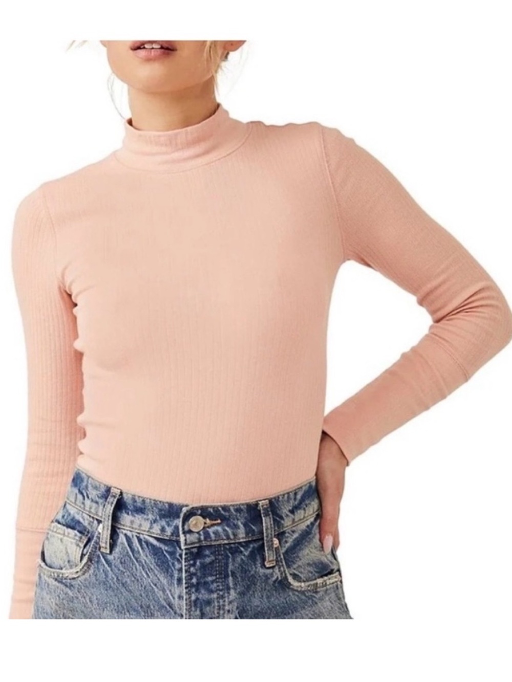 Free People The Rickie Top in Smoke Rose Size Large